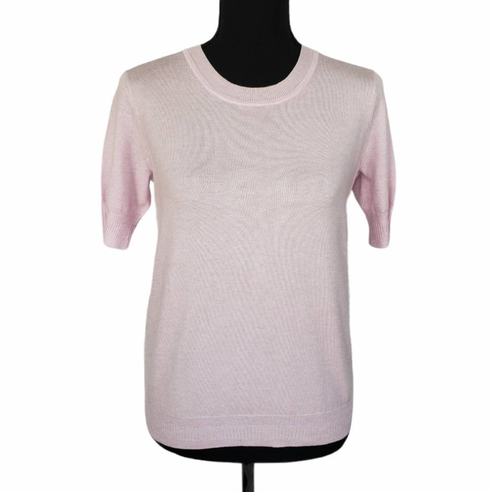 NEW Women's J.Crew Short Sleeve Silk Blend Crewneck Sweater SIZE XS